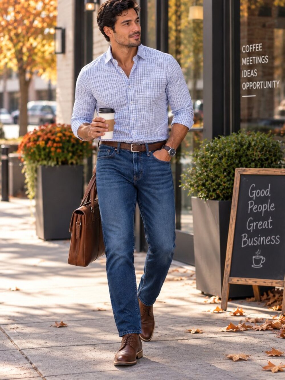 Gap Jeans Slim Straight Gapflex Blue Dark Wash Stretch Denim Office Casual